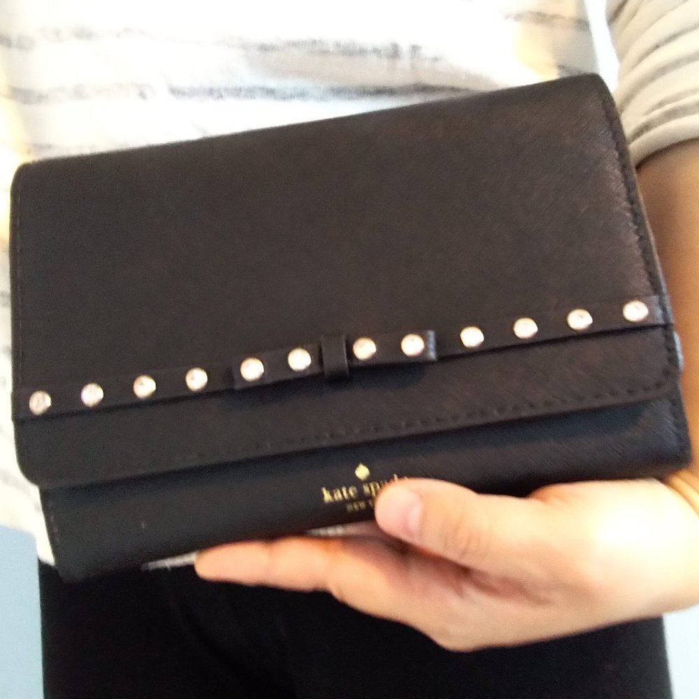BNWT Kate Spade Saffiano Leather Crossbody Clutch
